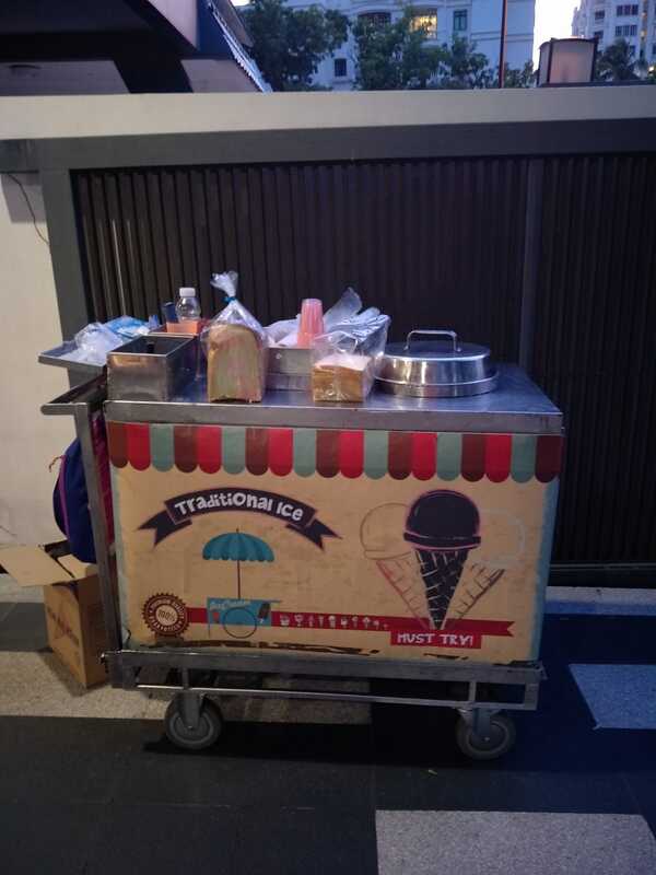 Happy Catering Singapore Traditional Ice Cream Cart for parties / events